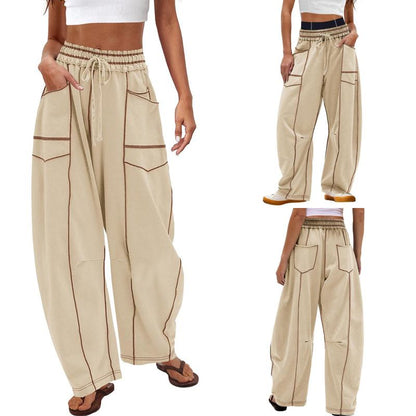 Wide Leg Barrel Lounge Pants